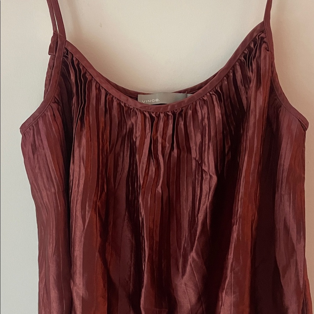 Vince Burgundy Camisole Top - Picture 2 of 5